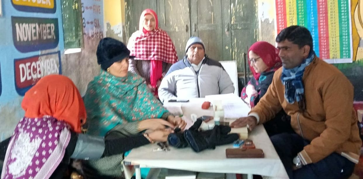The health of 70 people was checked at the sub-health centers.