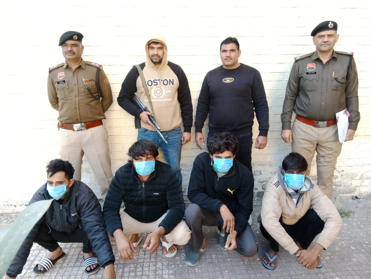 Four accused involved in firing during a land dispute have been apprehended.