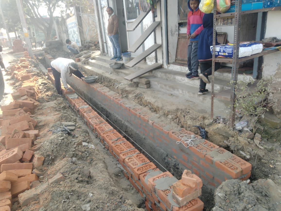 Those responsible did not listen but started construction of drain themselves