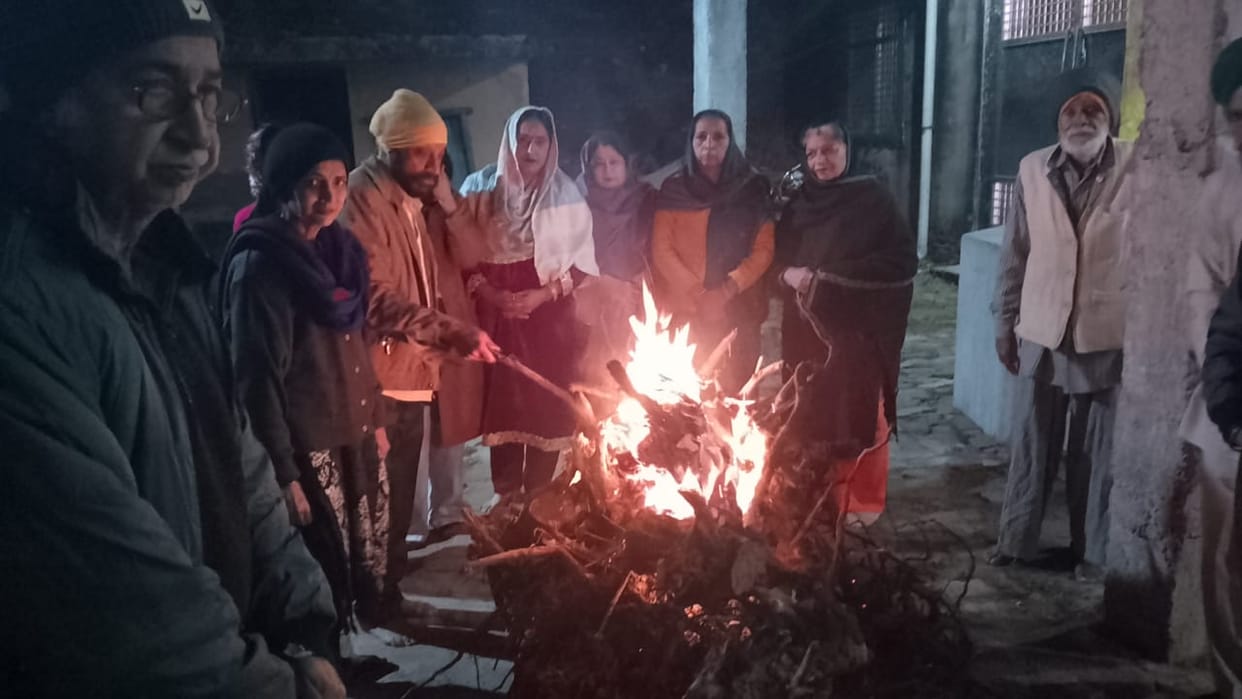 Lohri celebrated with enthusiasm in the Gurudwara