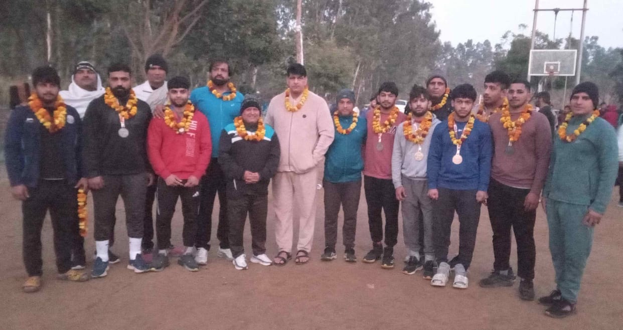 Seven wrestlers won medals at the All India University Games.
