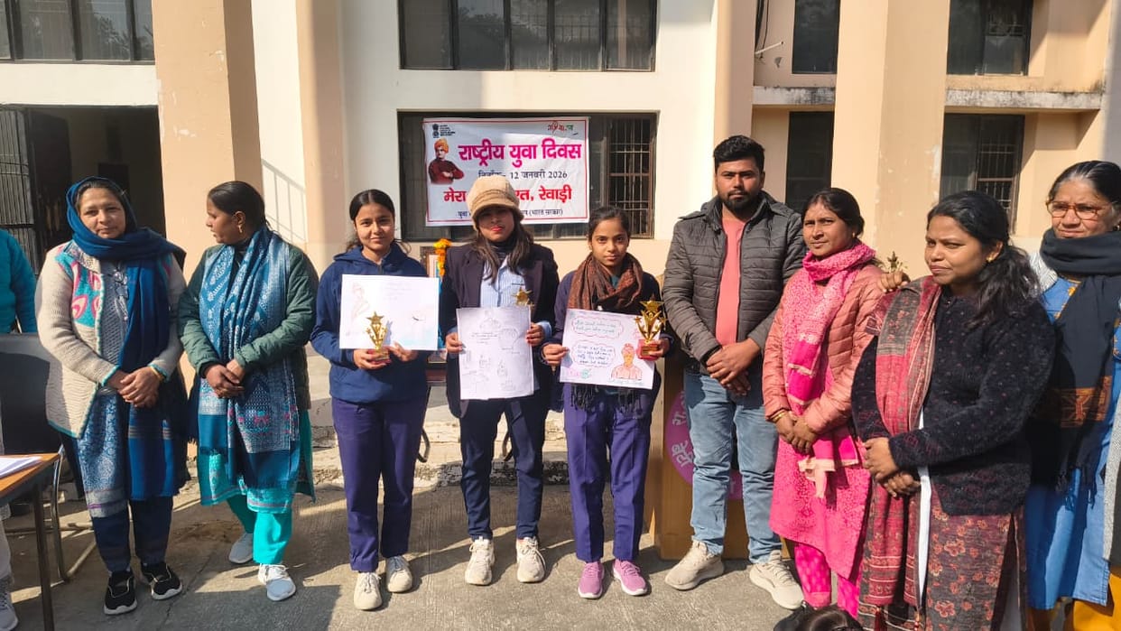 Painting and speech competition organized in Government Women ITI