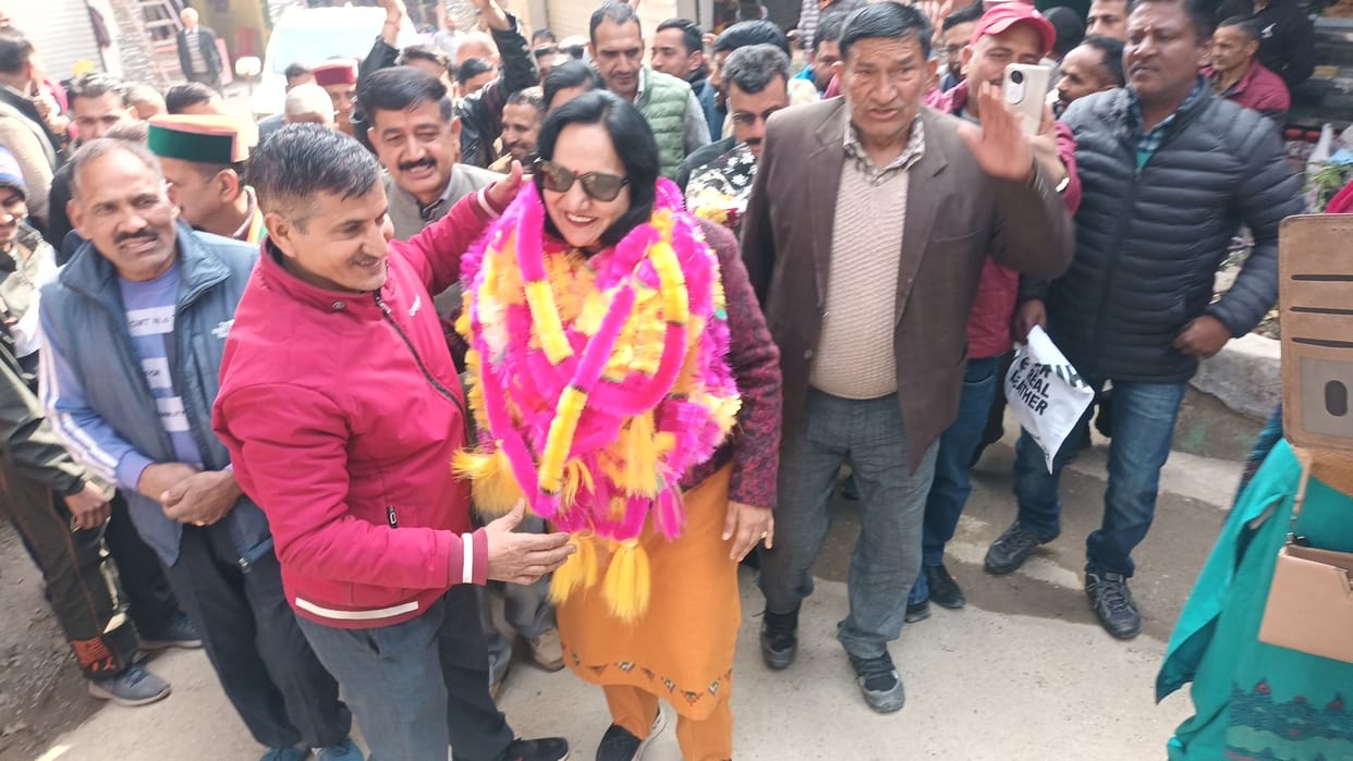 Welcome to Congress District President Champa Thakur in Kotli
