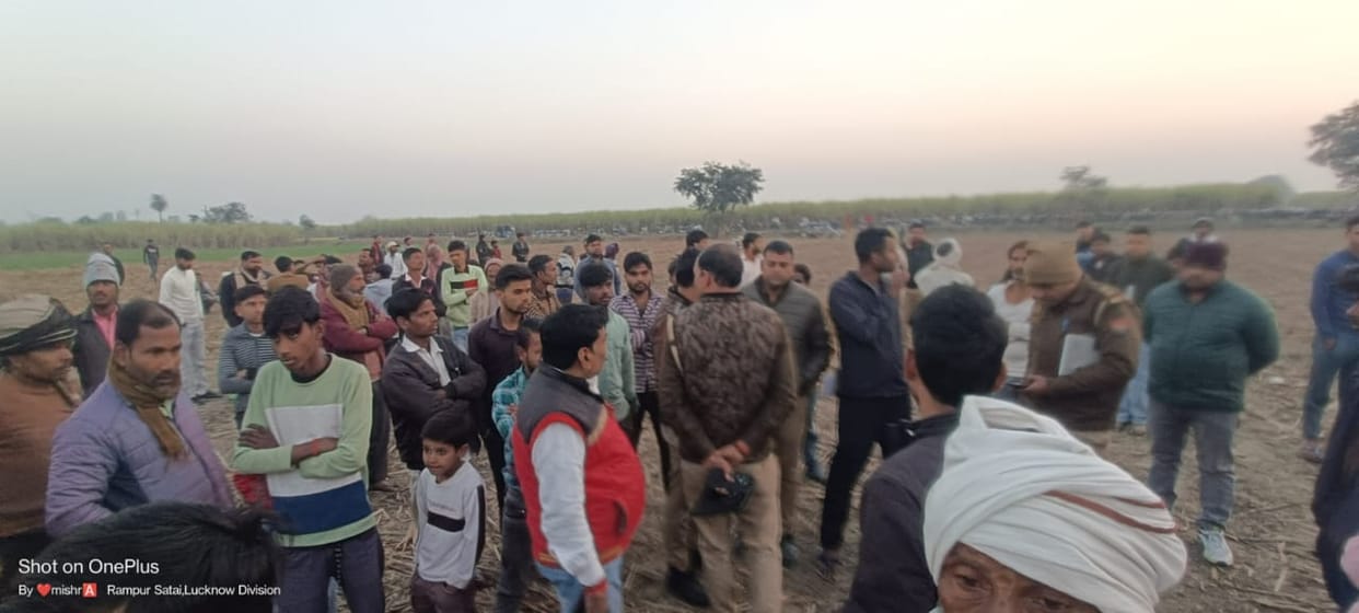 A high-tension line fell on a young man peeling sugarcane in a field and he died