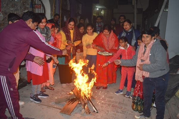 The festival of Lohri has arrived, it has arrived... celebrate it with great joy, friend...