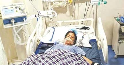 अस्पताल में भर्ती रुकमाबाई