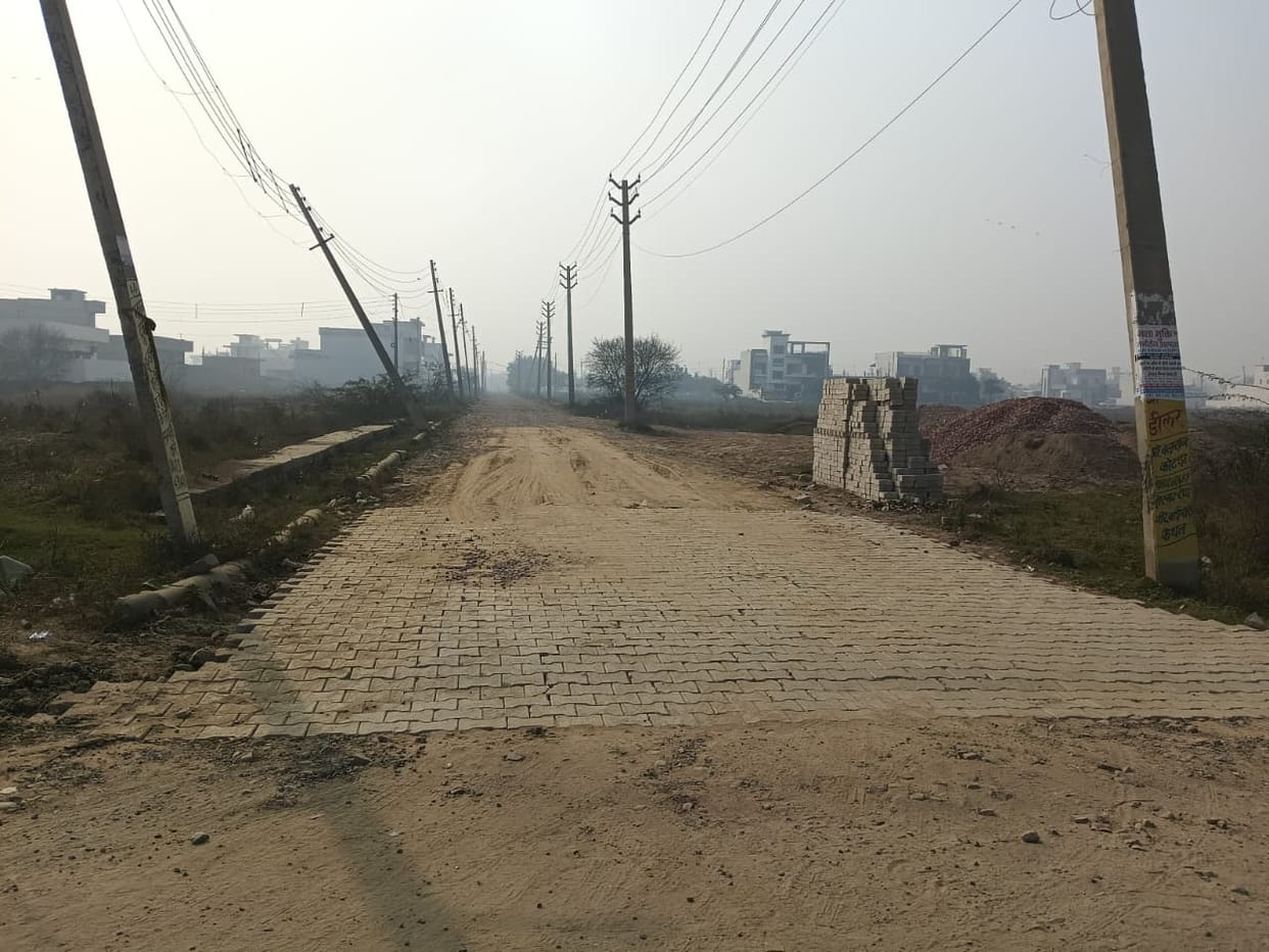 After 12 years, the construction work of the roads of Sector 18 and 21 has started afresh.
