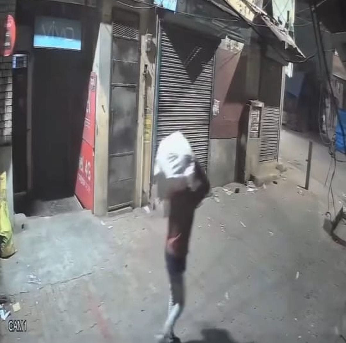 Thieves cut through the shutter and stole mobile phones worth millions