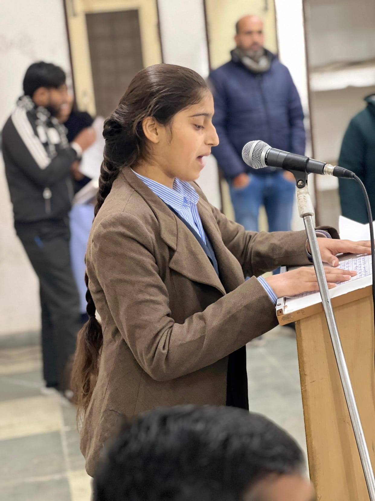 Mandeep secured first place in the speech competition