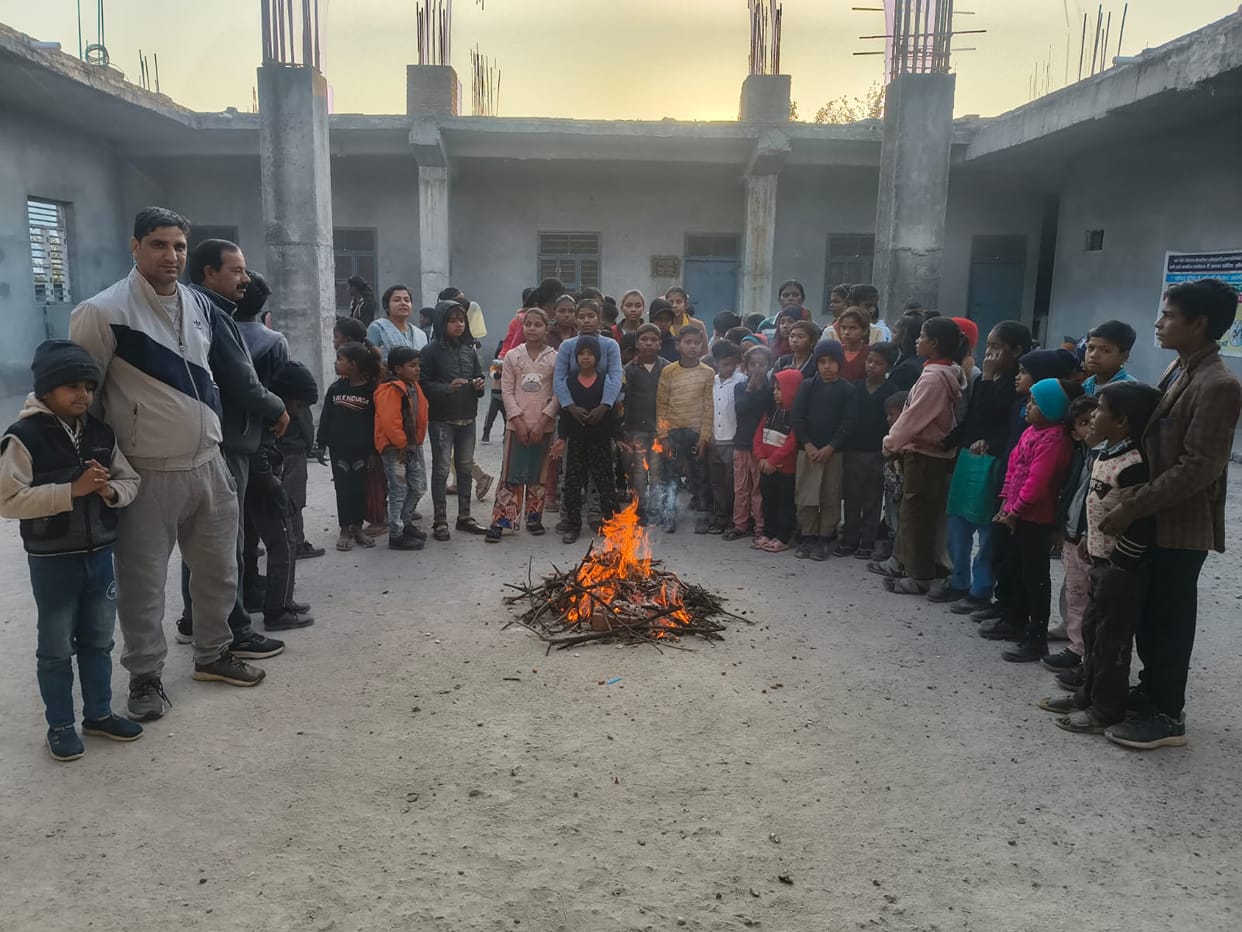 The festival of Lohri was celebrated with dance to traditional songs.