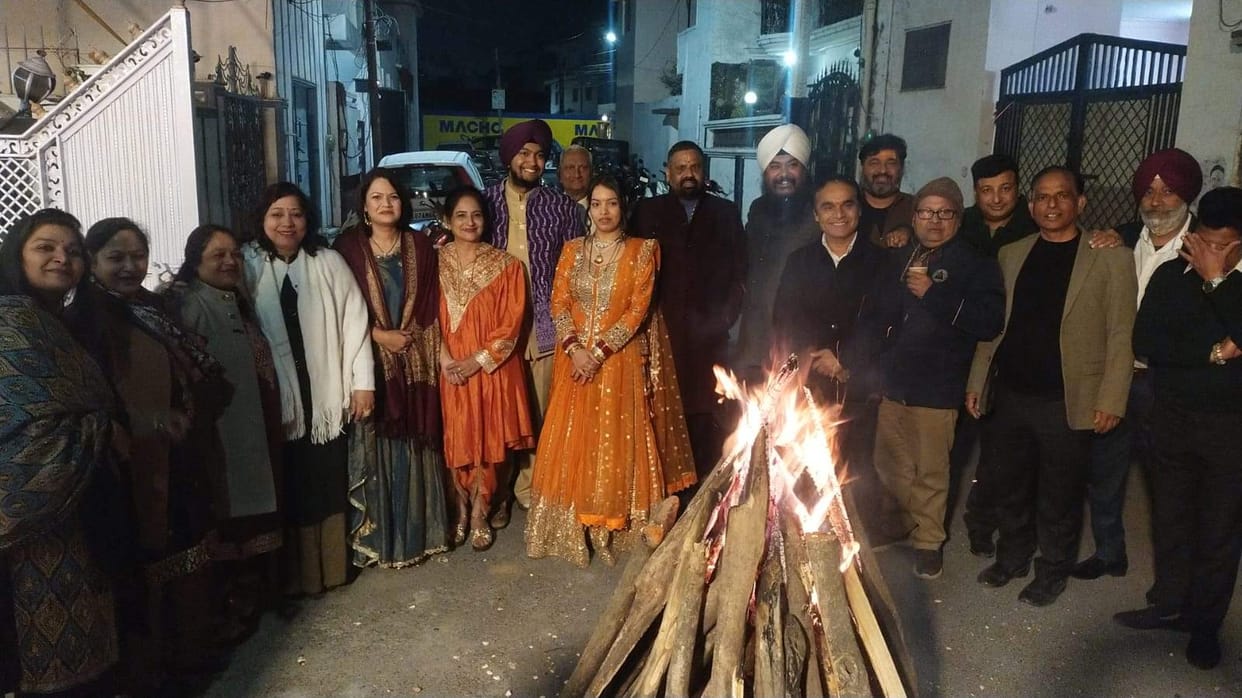 Lohri: People dance to the beats of drums
