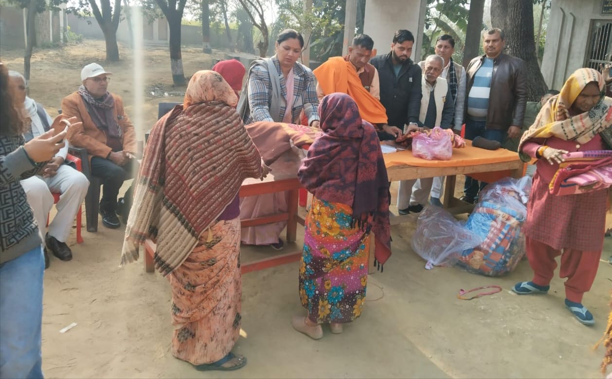 Distribute blankets to saints and the needy