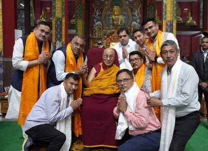 भारतीय जनता पार्टी के राष्ट्रीय महासचिव तरुण चुघ ने अपने प्रतिनिधिमंडल के साथ परम पावन दलाई लाम