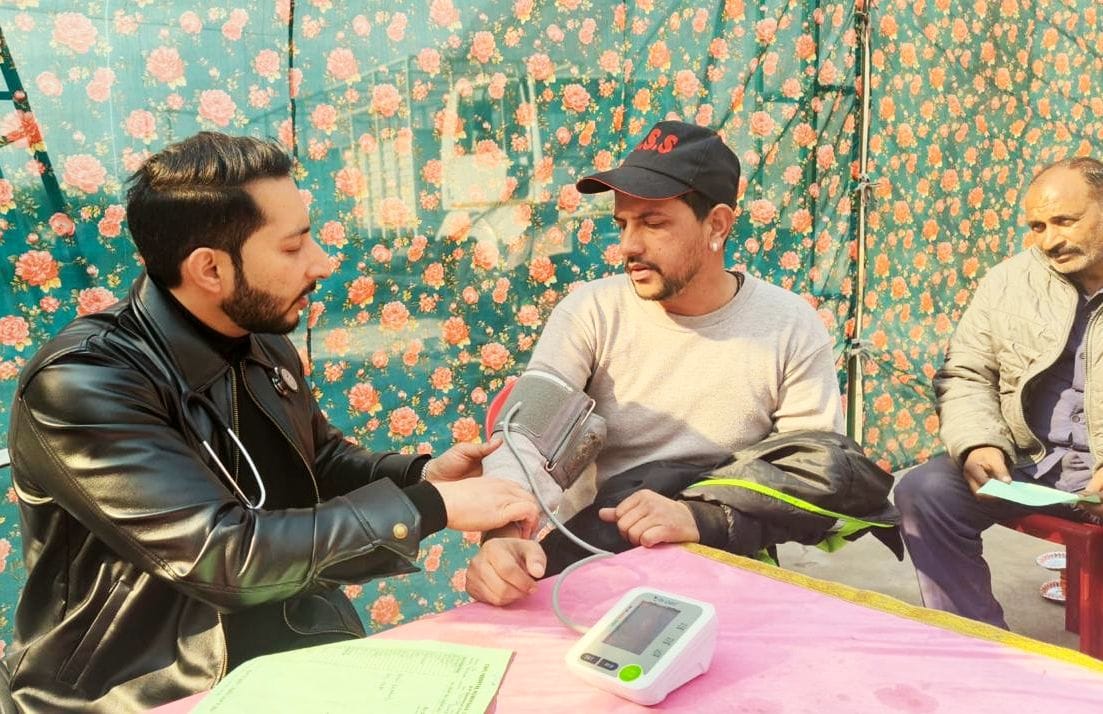 Health check-up of 100 people in Bitha