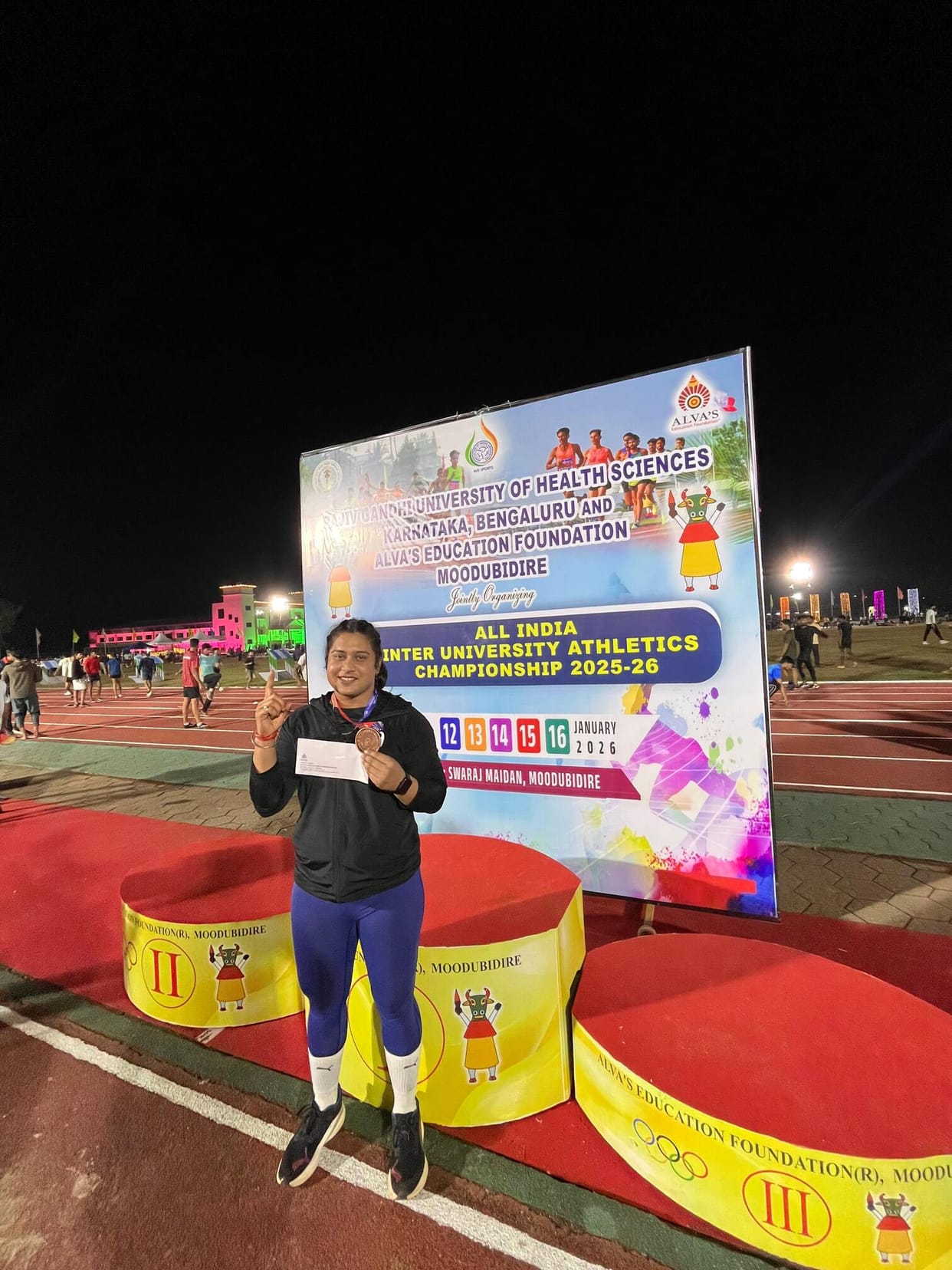 Ujjchal won bronze medal in discus throw