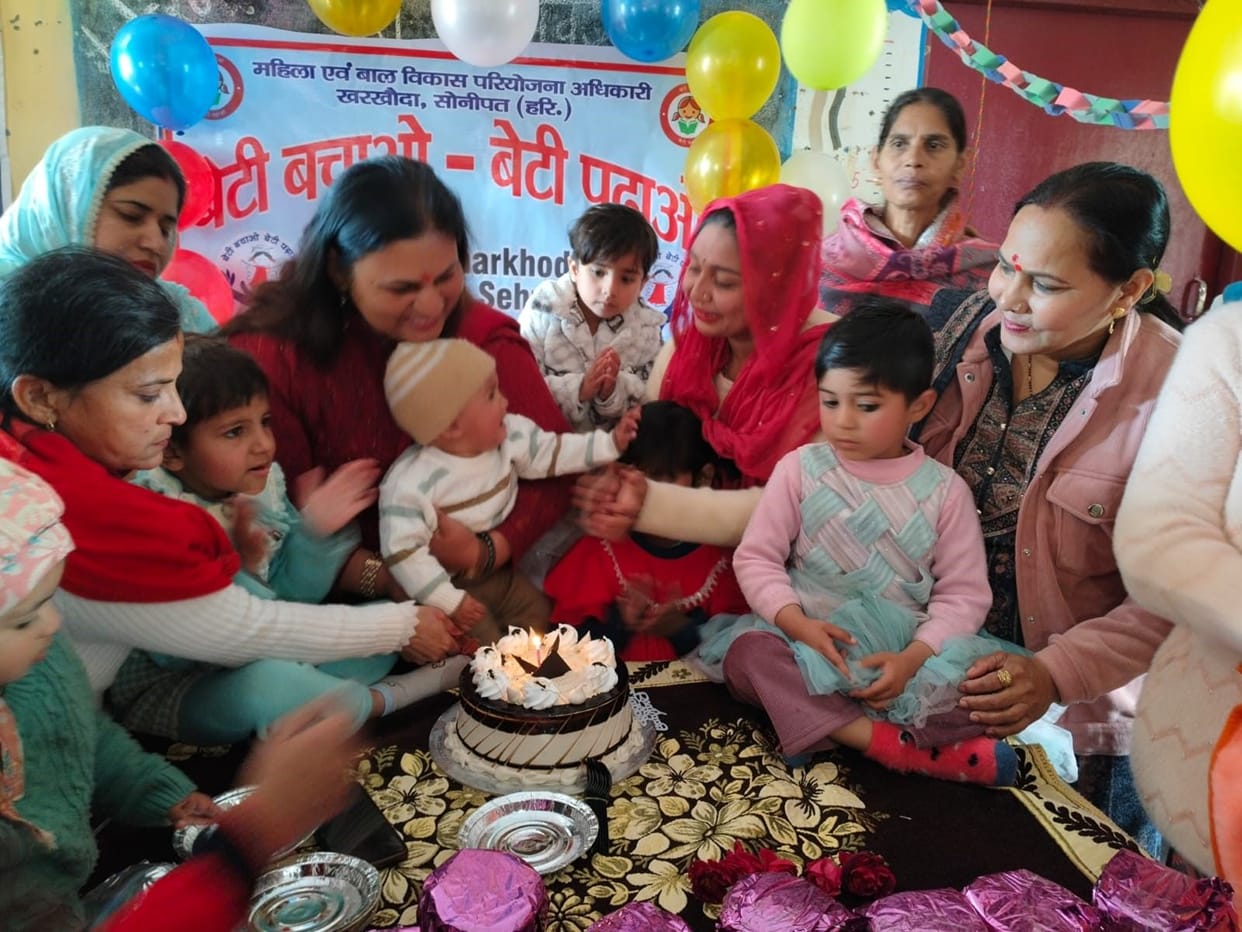 A group birthday celebration was held for girls born in January.
