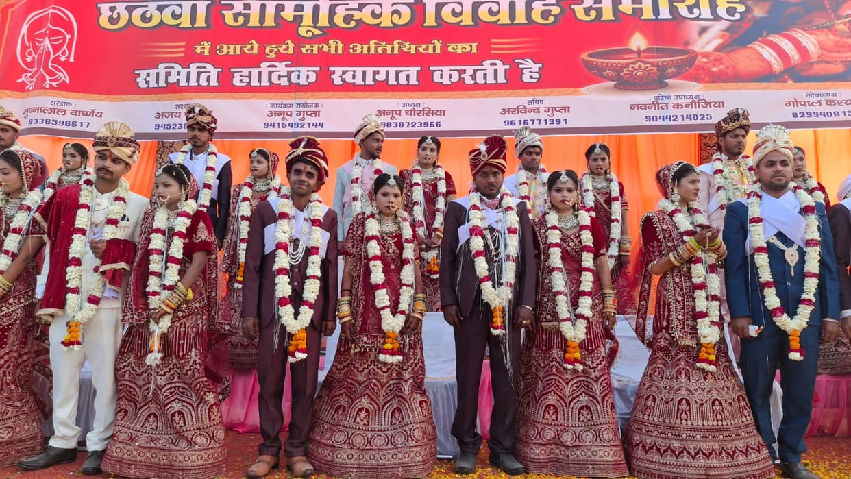 19 couples became life partners in a mass marriage ceremony