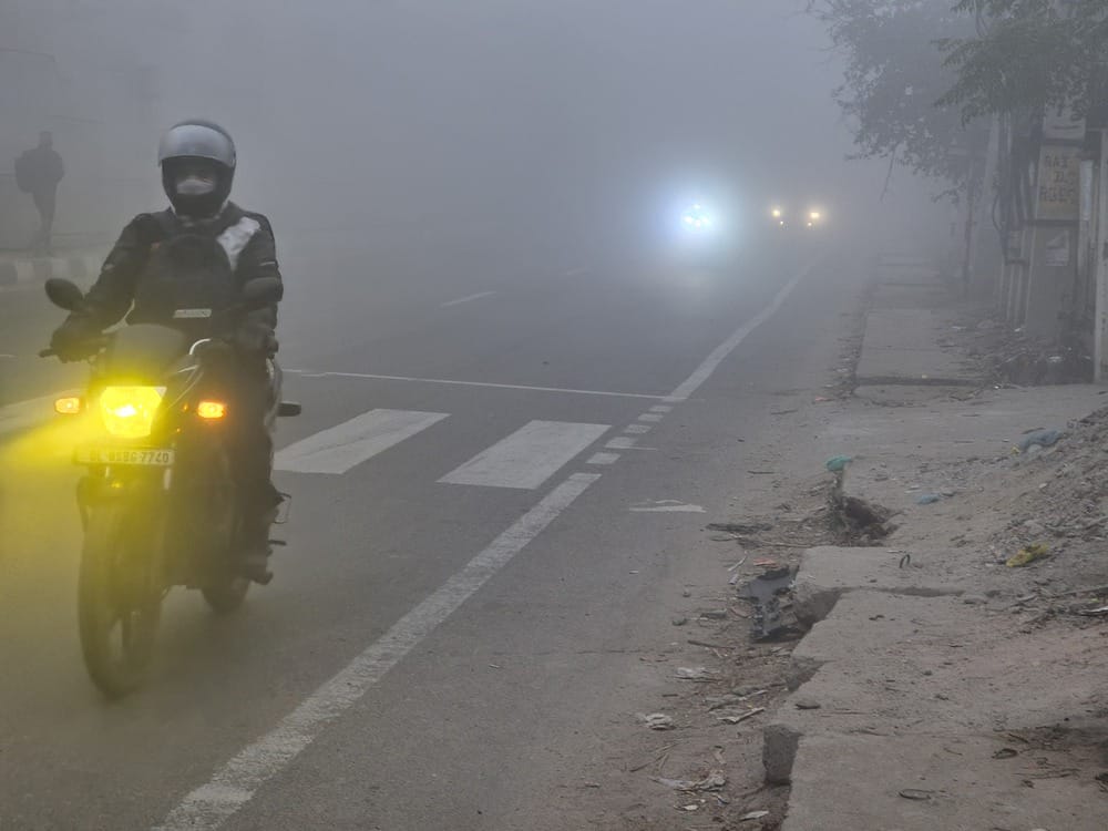 Sonipat was the coldest place in the state, with a minimum temperature of 1.4 degrees Celsius.