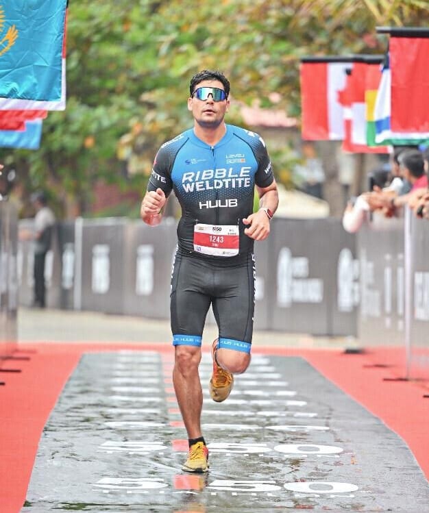 Ravi Gahlawat made his mark by completing the 5i50 Triathlon.