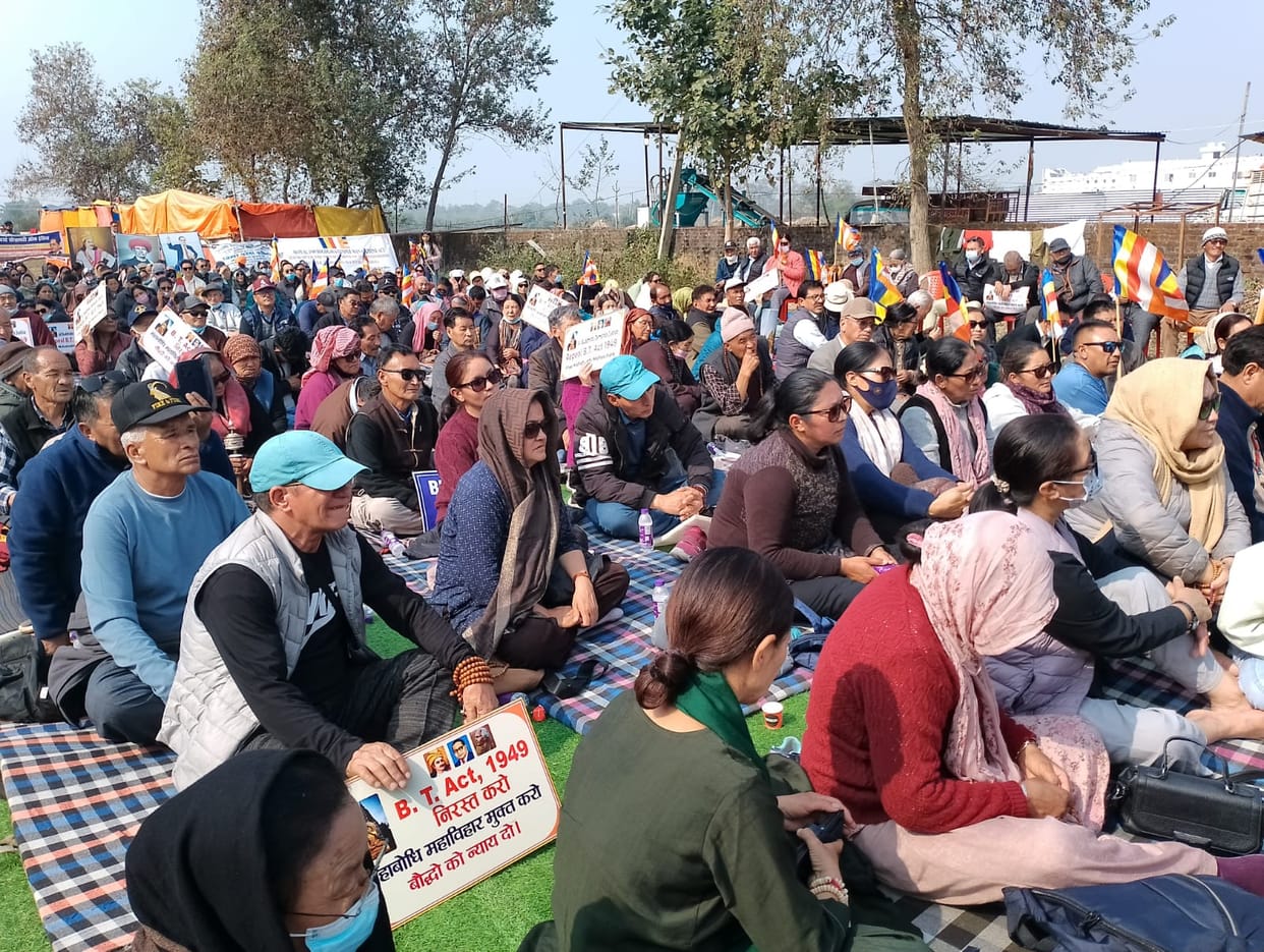 Leh, Bodhgaya Protest, Demand Cancel Act