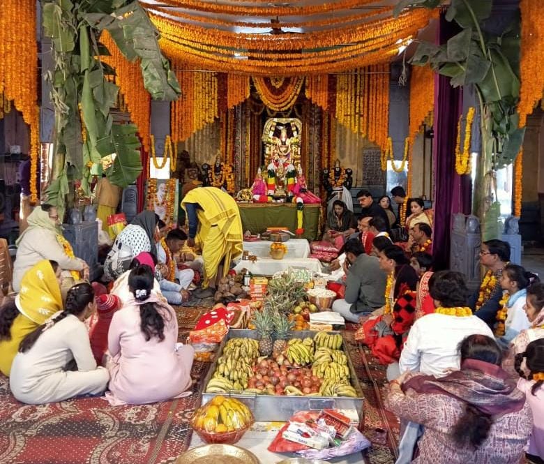 Abhishekam of Bhudevi and Lord Ranganath, conclusion of Dhanurmas Festival