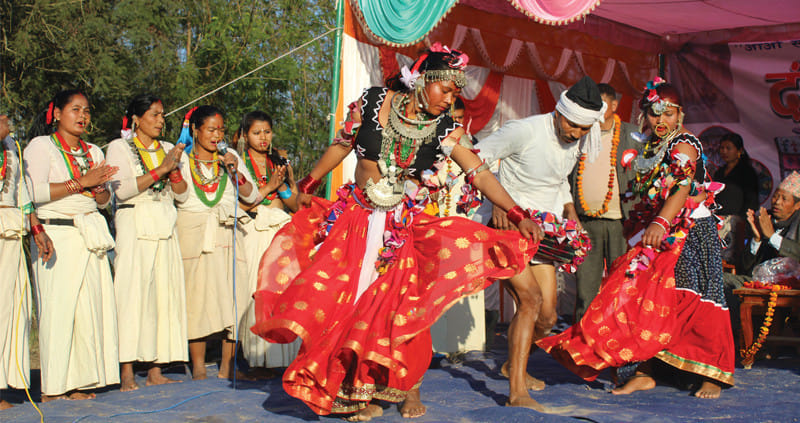 The glory of Maghi increased in Tharu dominated villages