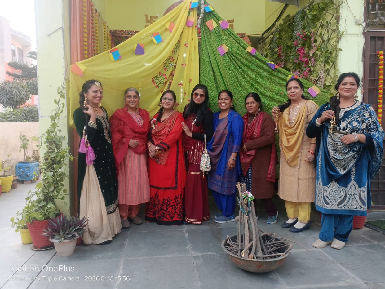Lohri festival celebrated with great enthusiasm in Akshardham Colony