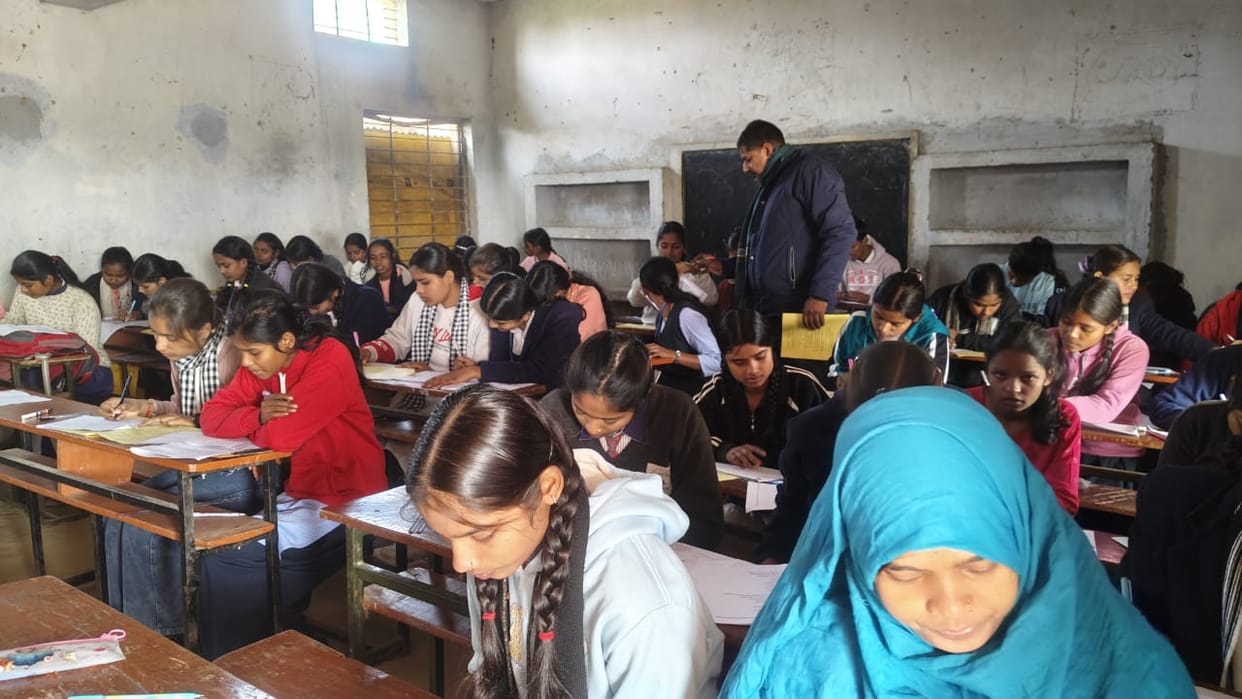 Pre-board exams were held on the second day in schools, allowing students to test their preparation.