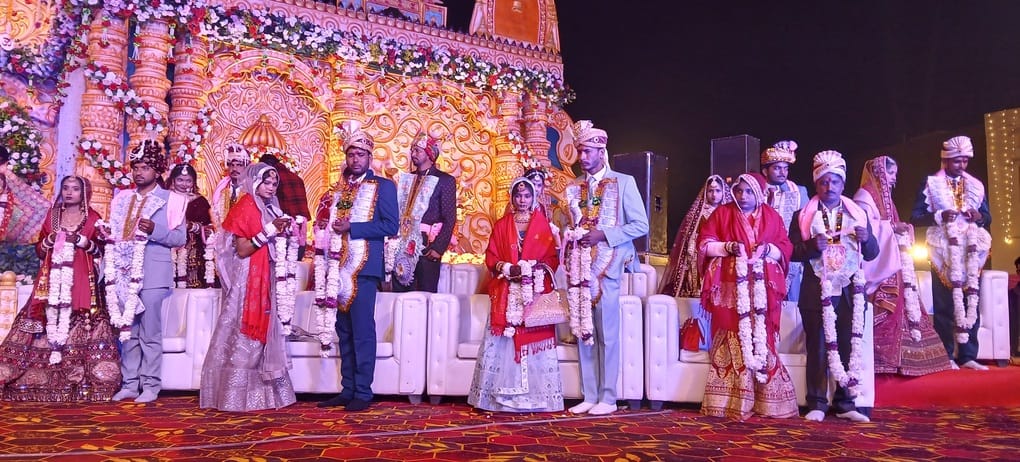 On Makar Sankranti, 17 couples tied the knot.