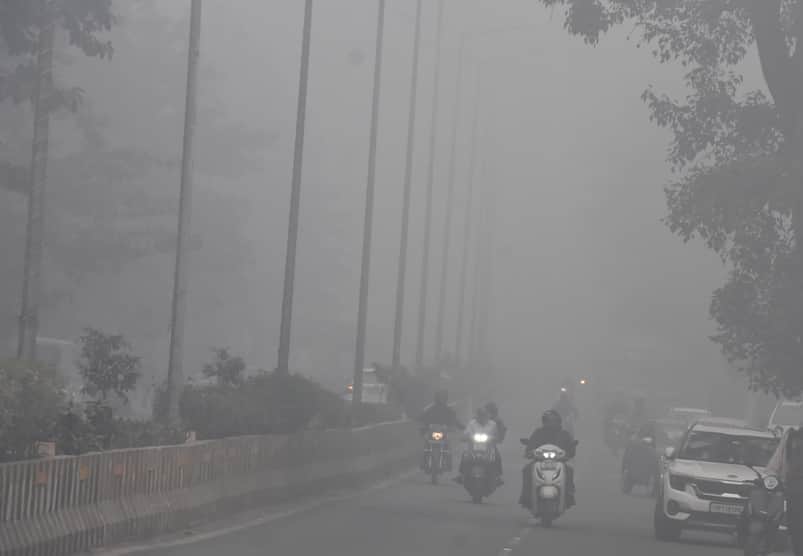 सहारनपुर में मंगलवार सुबह छाया कोहरा। 