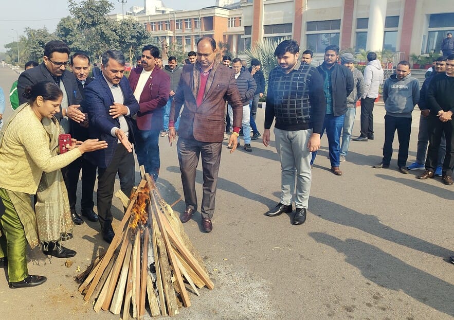 Lohri was celebrated at Dr. BR Ambedkar National Law University.