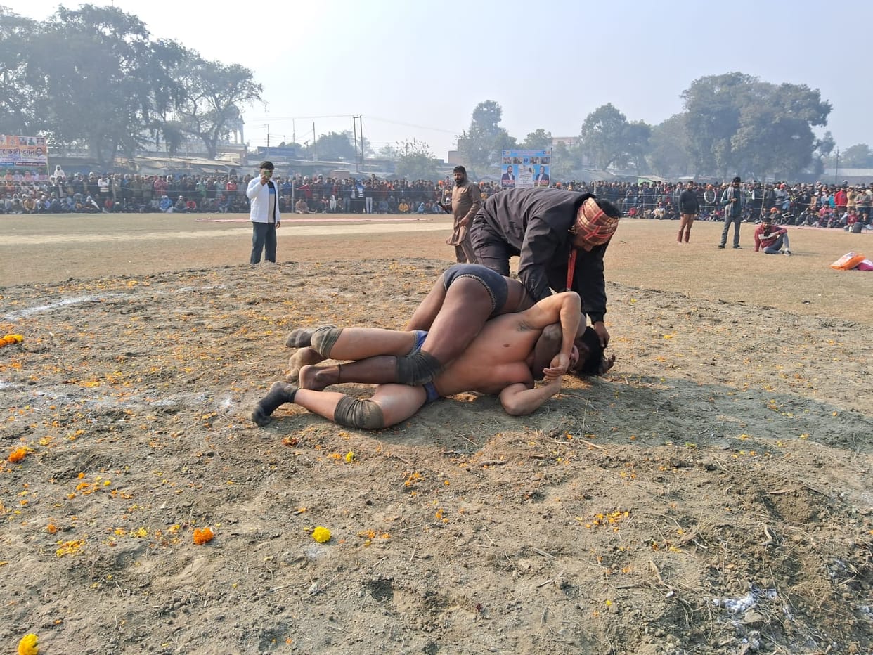 Delhi's clay wrestler defeated his opponent