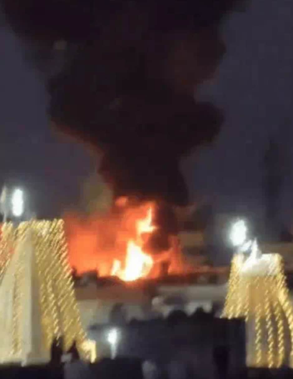 दौसा गोदाम में लगी आग