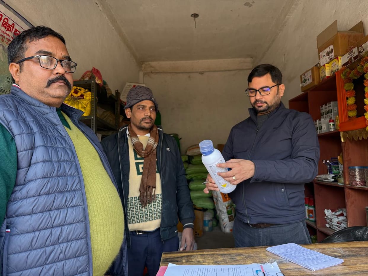 14 samples of pesticides taken, notice to two shopkeepers
