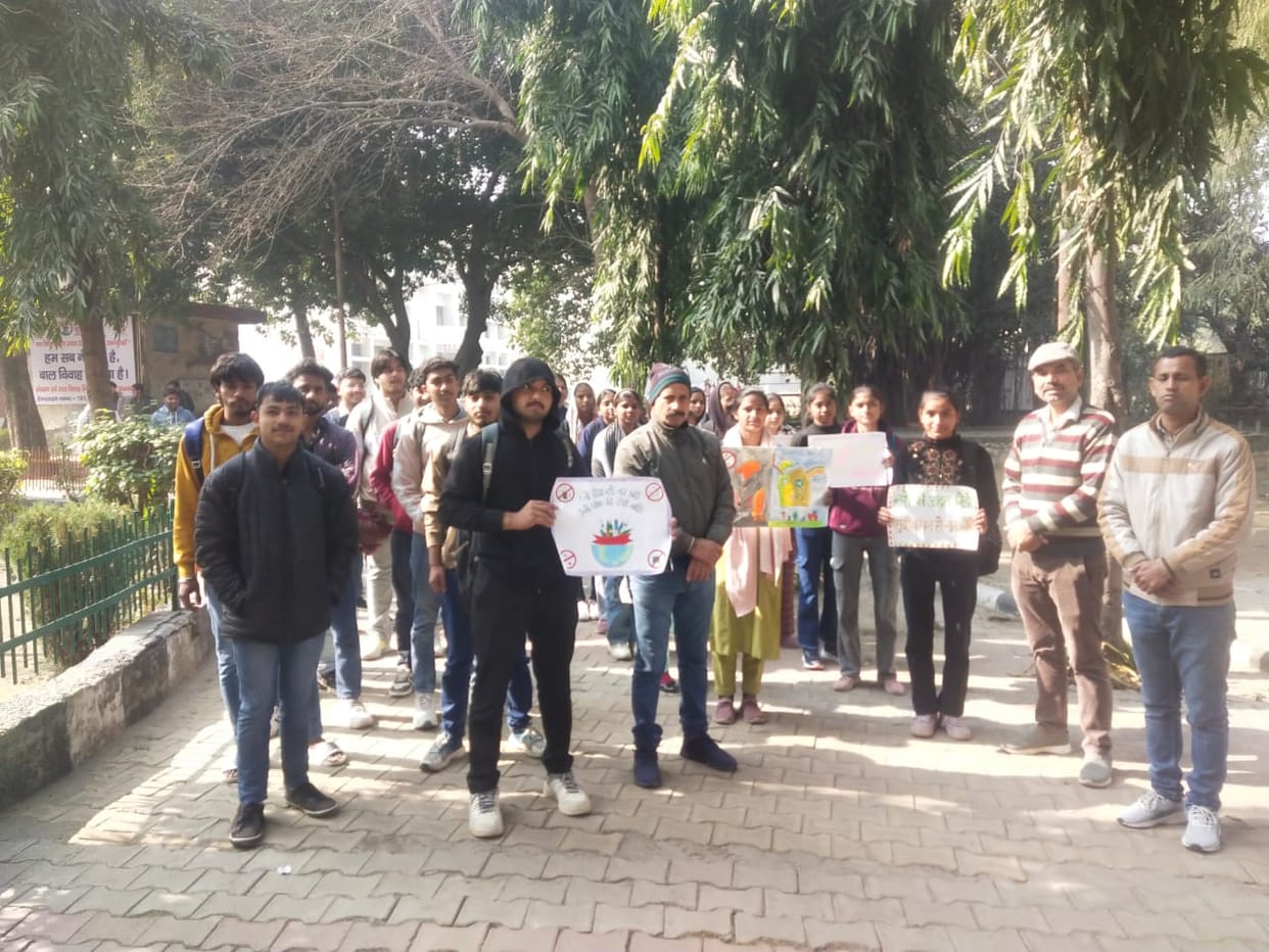 A drug awareness rally was organized, and an essay writing competition was held.A drug awareness rally was organized, and an essay writing competition was held.