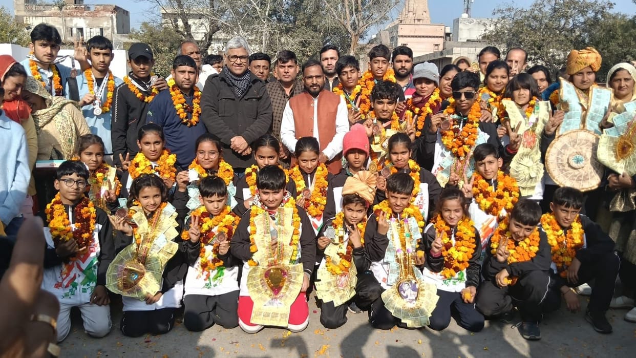 Players from the district brought honor by winning medals at the 22nd Sub-Junior National Jump Rope Competition.