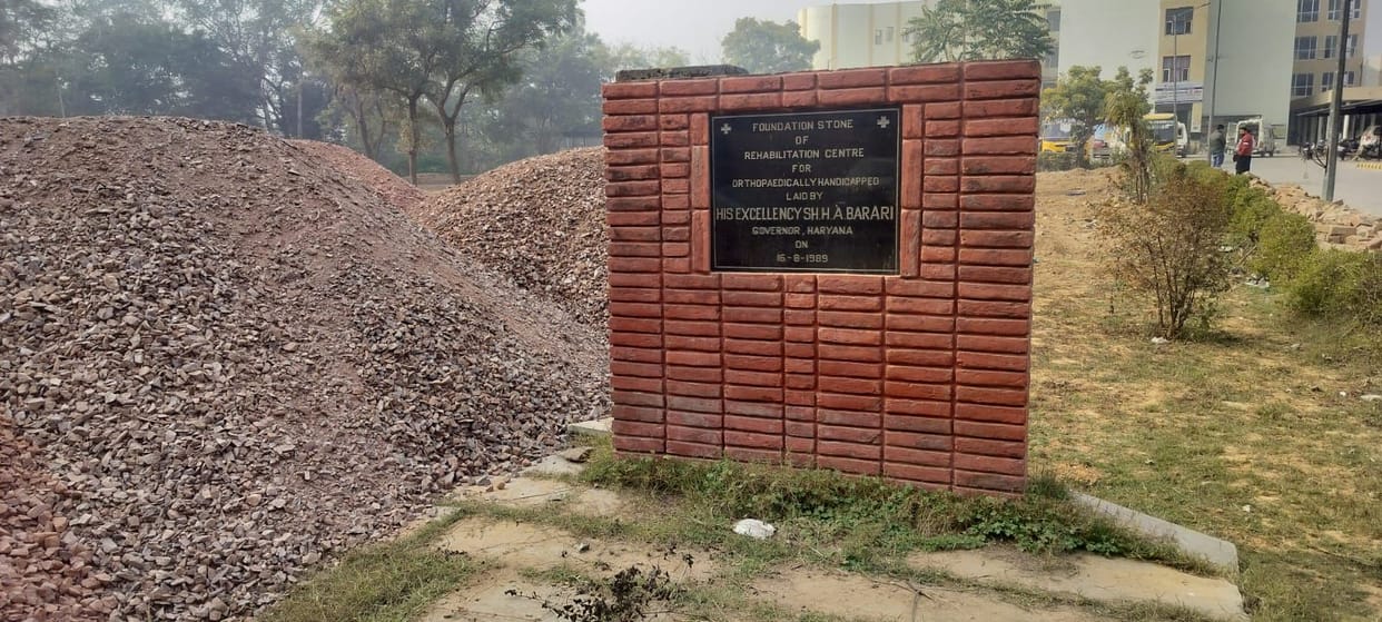 Even 37 years after the foundation stone was laid, people with disabilities have not received the rehabilitation center.