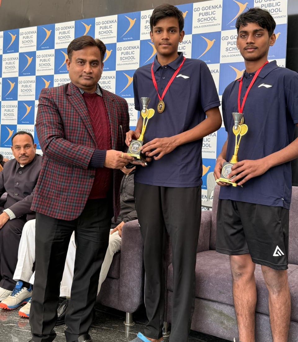 Showed strength in badminton competition, winner rewarded