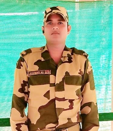 बीएसएफ के जवान जोगेंद्र का फाइल फोटो