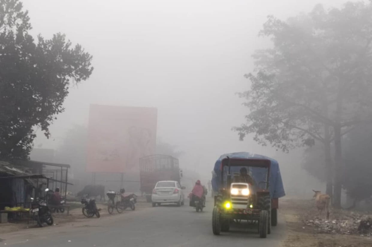 Four degree temperature, people suffering from chill