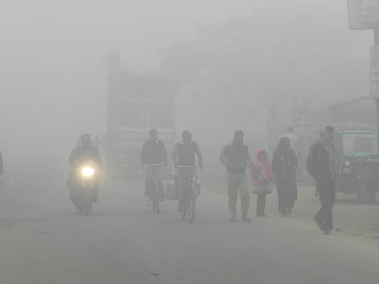 The morning was wrapped in fog, there was relief in the afternoon