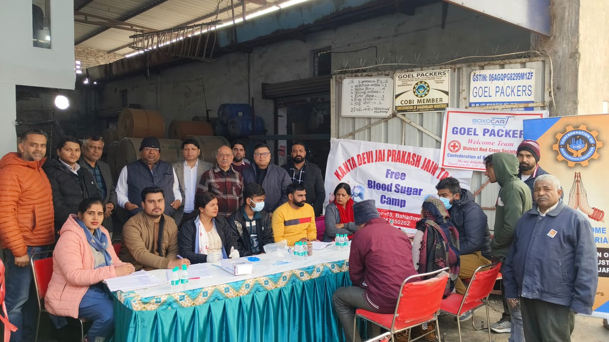The health of more than 100 factory workers was checked.
