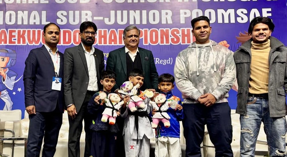 Rabjot Kaur won gold medal in National Sub Junior Taekwondo Championship