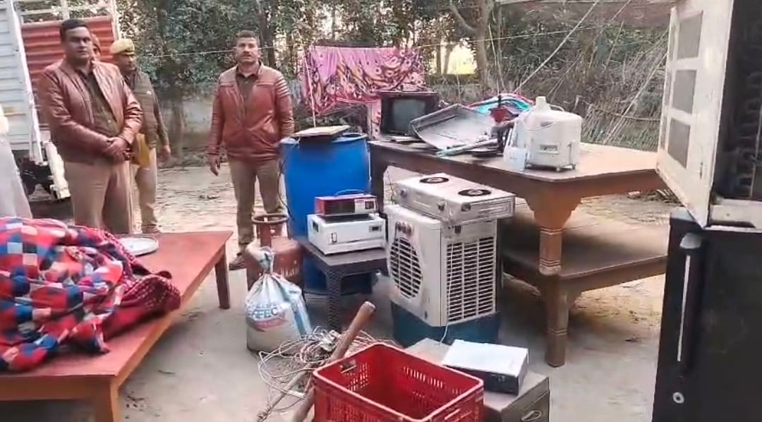 The property of the absconding murder suspects has been confiscated.