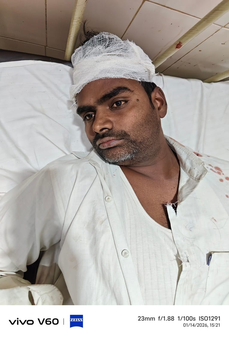 Two sides clashed over tractor removal, injuring six others including the village head.