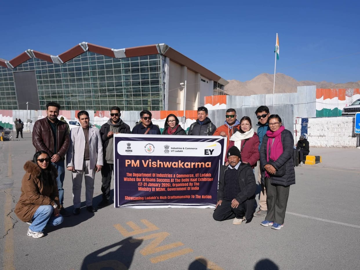Leh, 10 Peoples Depart For Delhi, Will Participate in PM Vishwakarma Exhibition