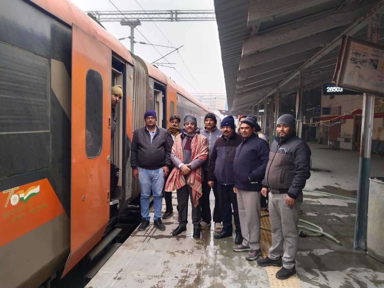 The Rajya Sabha MP inspected the arrangements at the railway station.