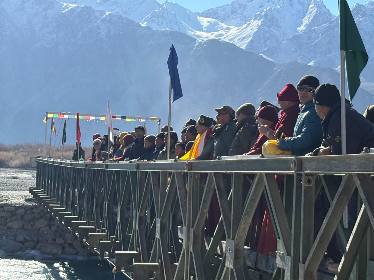 Leh, Shyok River, Army Make Beli Bridge