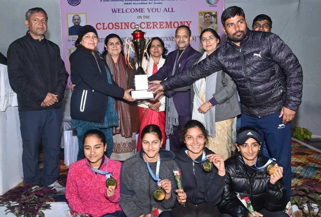 Punjab University defeated DU to become North Zone Women's Tennis Champion