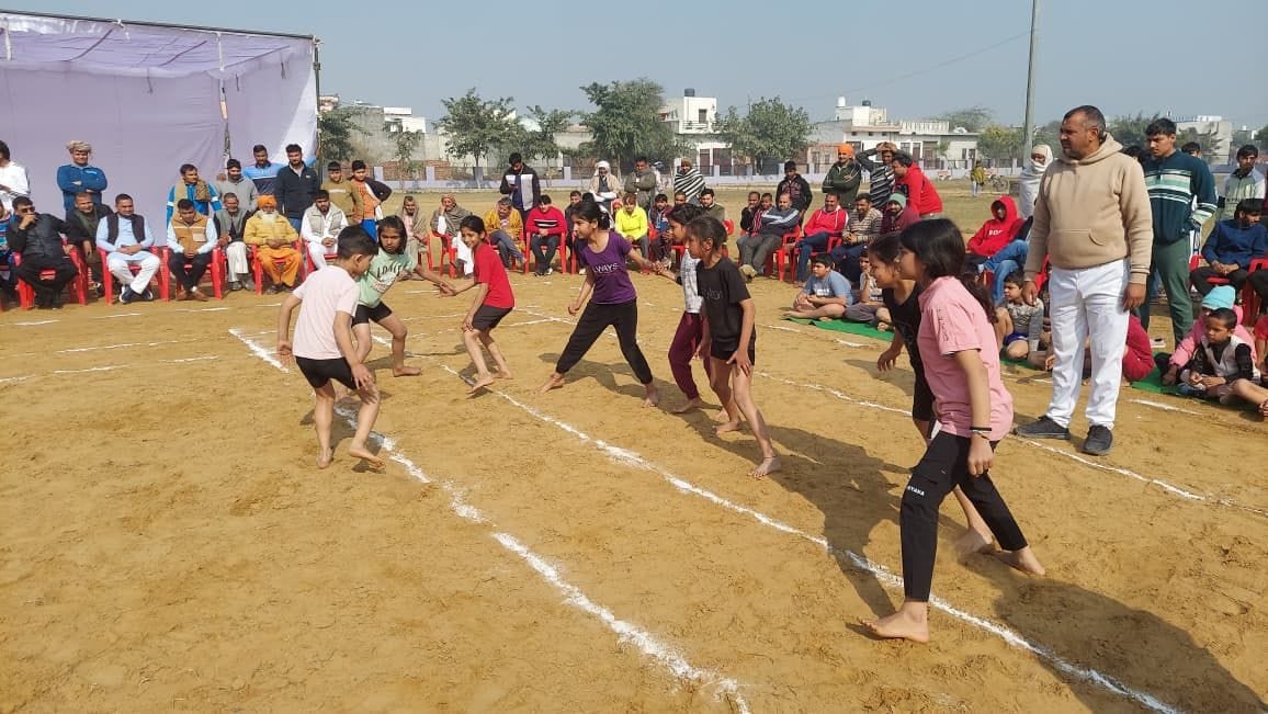 Tug of war and kabaddi competitions were organised